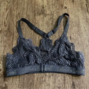 Victoria's Secret Charcoal Gray Lace Bralette
